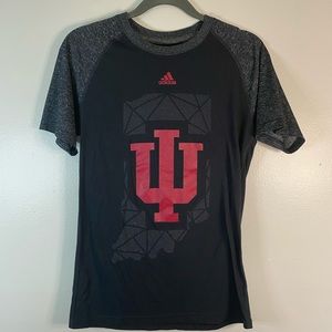 Adidas black and red IU Hoosiers top size small